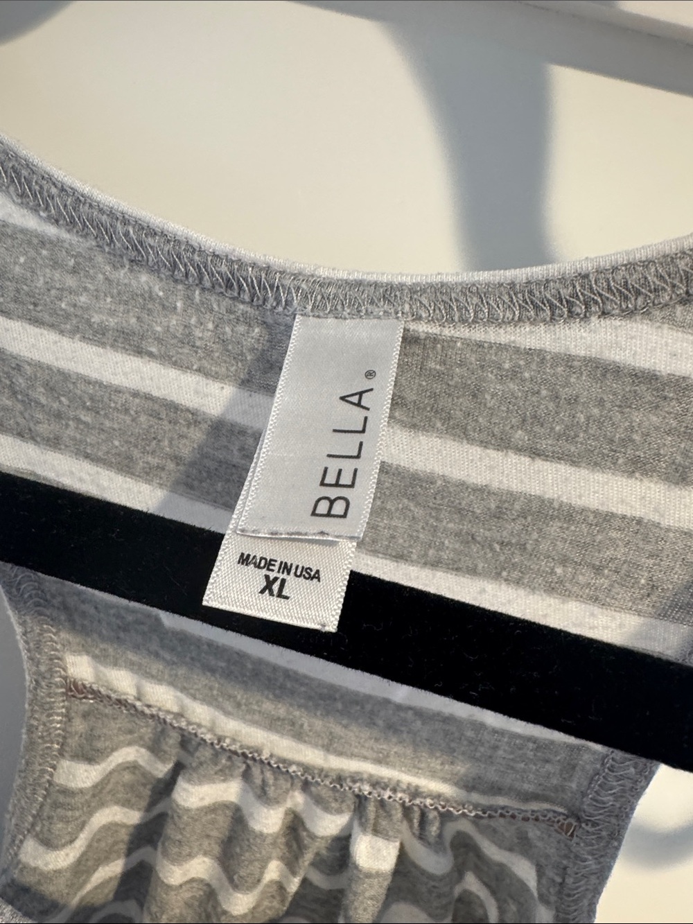 Skywalker Ranch - Gray & White Striped Racerback Tank - Picture 2 of 4